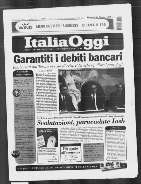 Italia oggi : quotidiano di economia finanza e politica